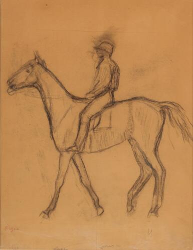 View full screen - View 1 of Lot 384. Jockey à cheval.
