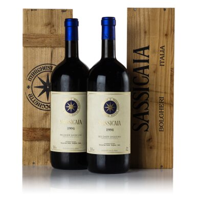 View full screen - View 1 of Lot 550. Sassicaia 1994 (2 MAG).