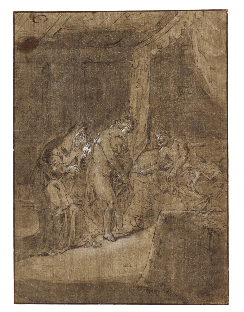 View full screen - View 1 of Lot 48. Sara brings Hagar to Abraham.