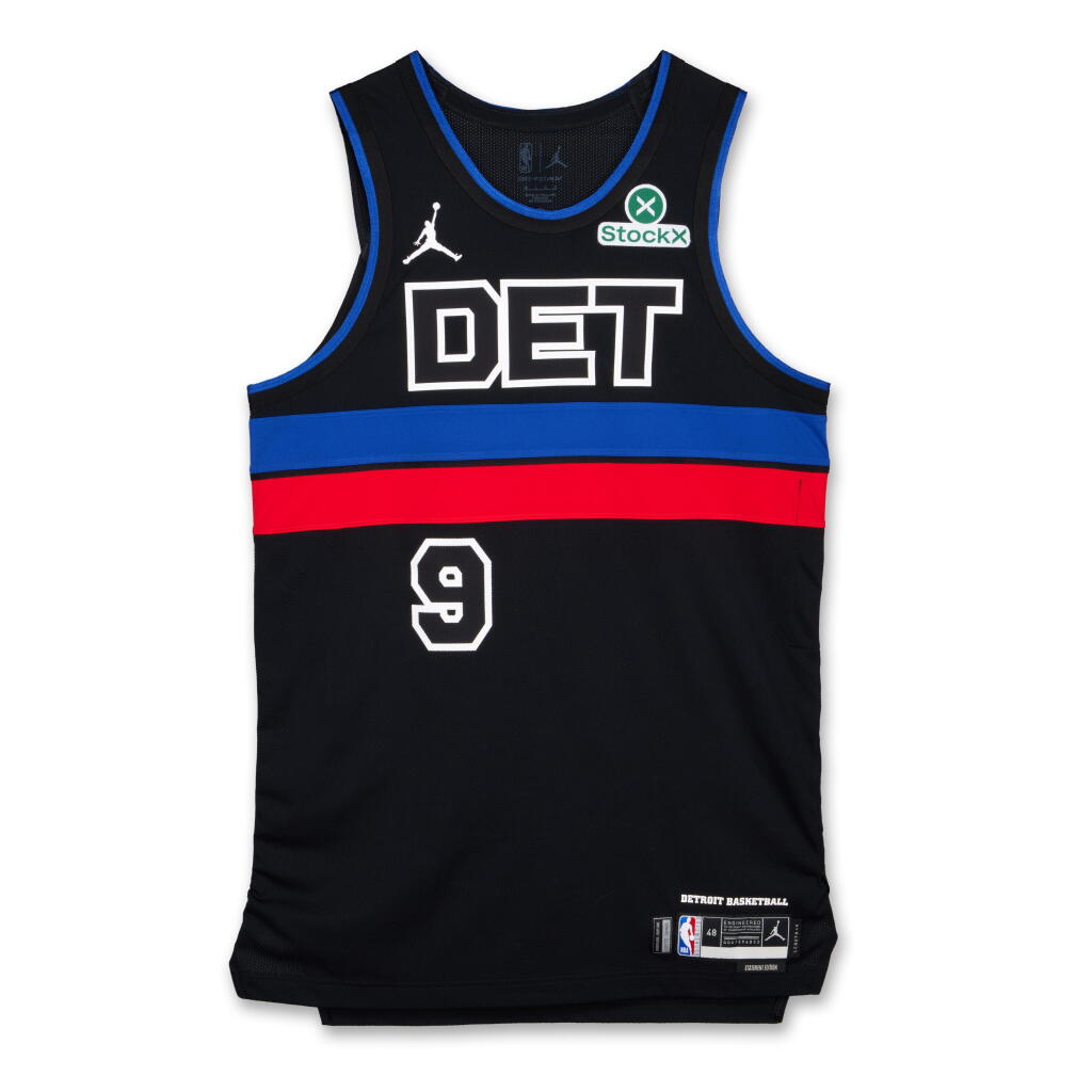 View full screen - View 1 of Lot 148. Ausar Thompson Detroit Pistons 2024-2025 Game Worn Statement Edition Jersey .