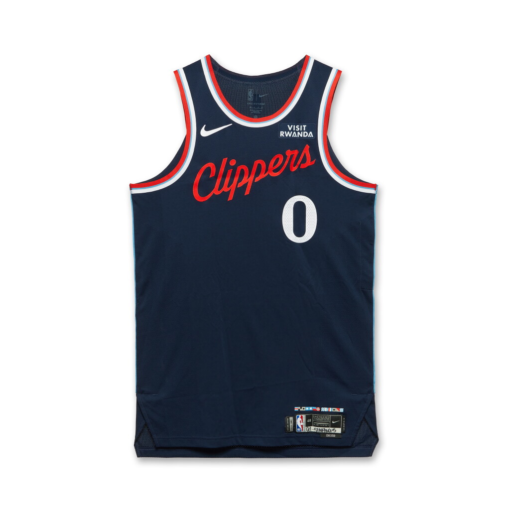 View full screen - View 1 of Lot 41. Bradley Beal Los Angeles Clippers 2025-2026 NBA Tip-Off Game Worn Icon Edition Jersey .