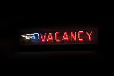 View full screen - View 1 of Lot 1. Vacancy Double-Sided Neon Sign.