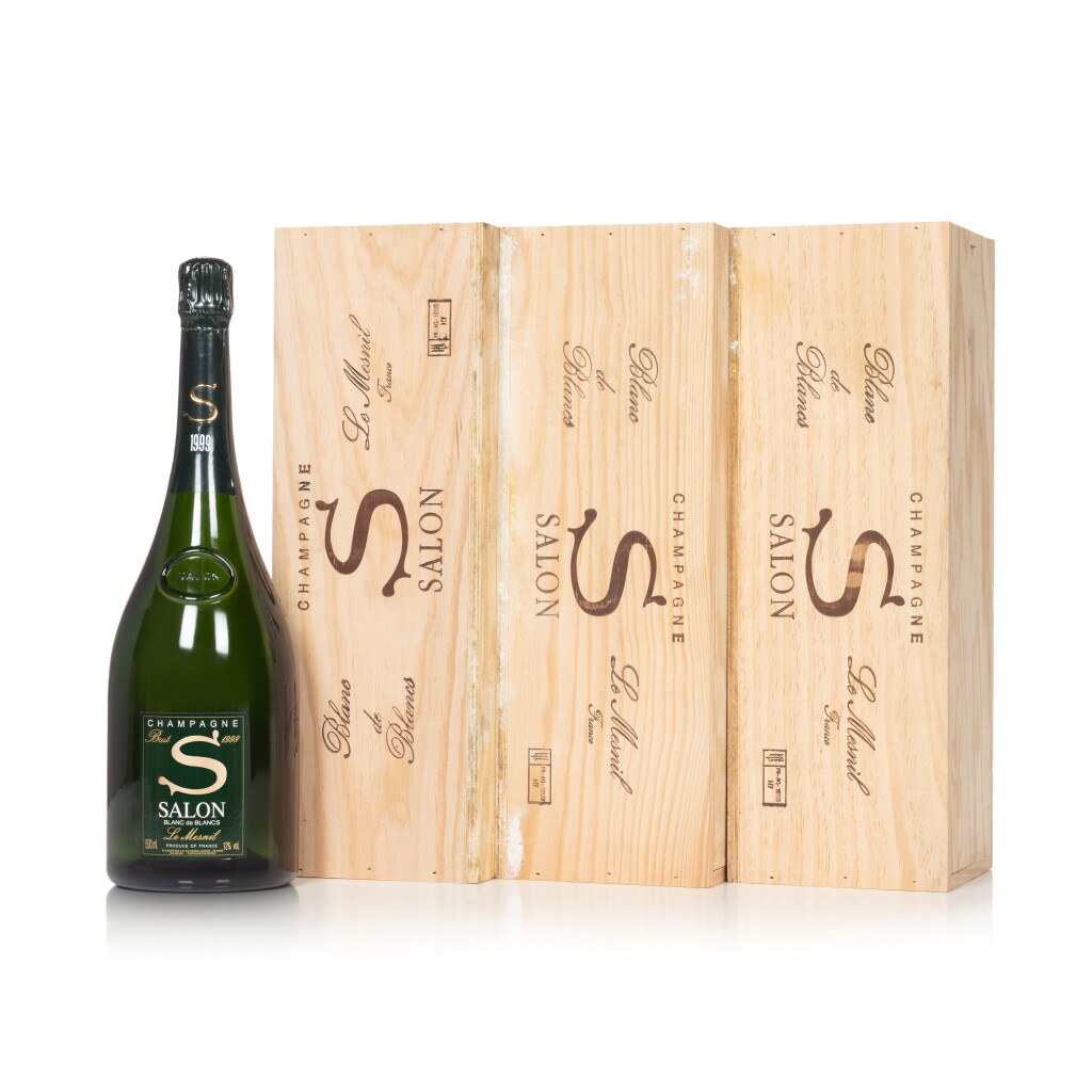 View full screen - View 1 of Lot 8366. Salon Le Mesnil, Blanc de Blancs 1999 (3 MAG).