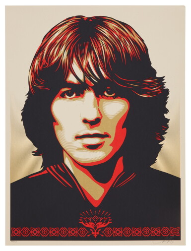 View full screen - View 1 of Lot 96. POSTER FOR GEORGE / RED VERSION.