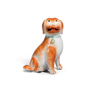 View full screen - View 1 of Lot 321. A model of a spaniel, Qing dynasty, Qianlong period.