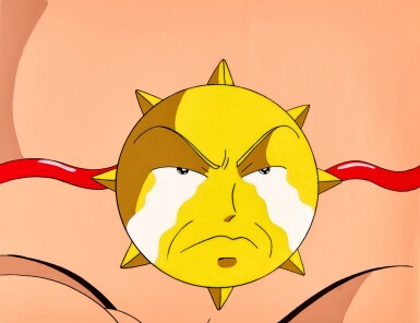 View full screen - View 1 of Lot 99. Kita Kita Oyaji Animation Cel with Douga | 結他他老伯賽璐璐,附線稿.