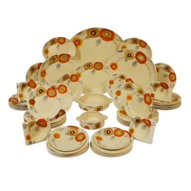 View full screen - View 1 of Lot 1153. A Clarice Cliff 'Trescoe'-Pattern Dinner Service, 20th Century.