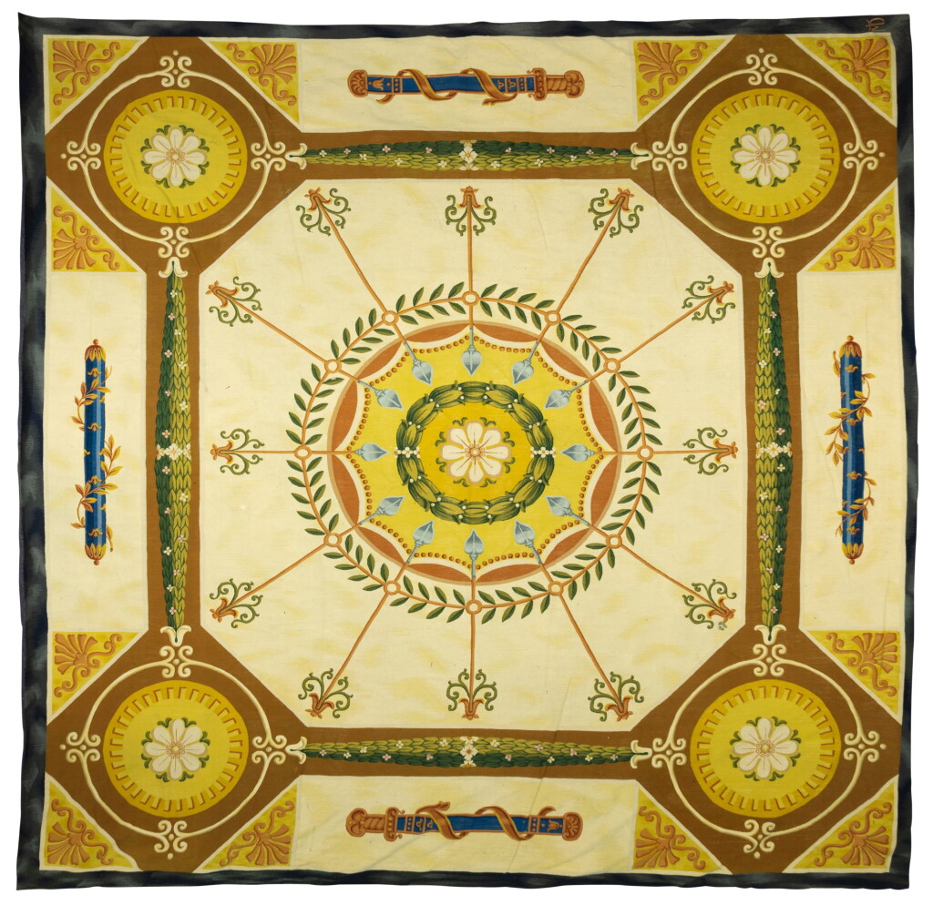 View full screen - View 1 of Lot 130. An Aubusson style carpet, Real Fabrica de Tapices, Madrid, vers 1960 | Tapis dans le style d’Aubusson, Real Fabrica de Tapices, Madrid, vers 1960.