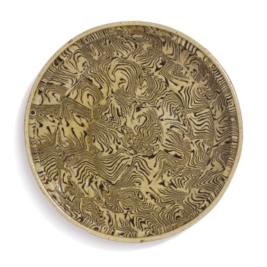 View full screen - View 1 of Lot 707. A RARE MARBLED SAUCER DISH, NORTHERN SONG DYNASTY.