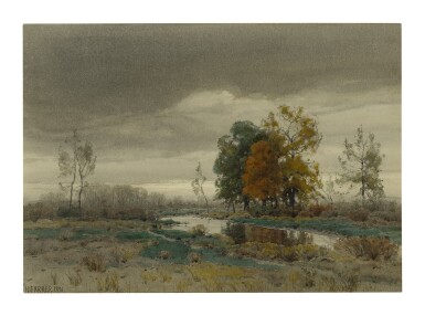 View full screen - View 1 of Lot 45. HENRY FARRER | EVENING LIGHT.