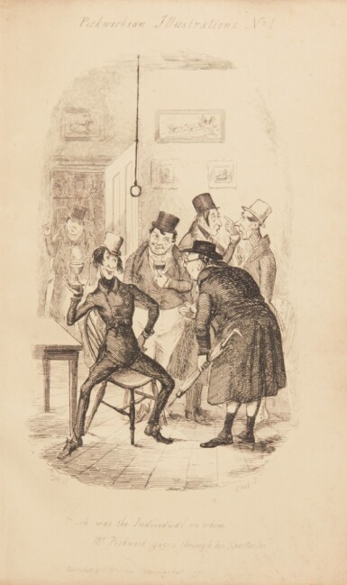 View full screen - View 1 of Lot 27. Heath, Pickwickian Illustrations, 1837, first edition.