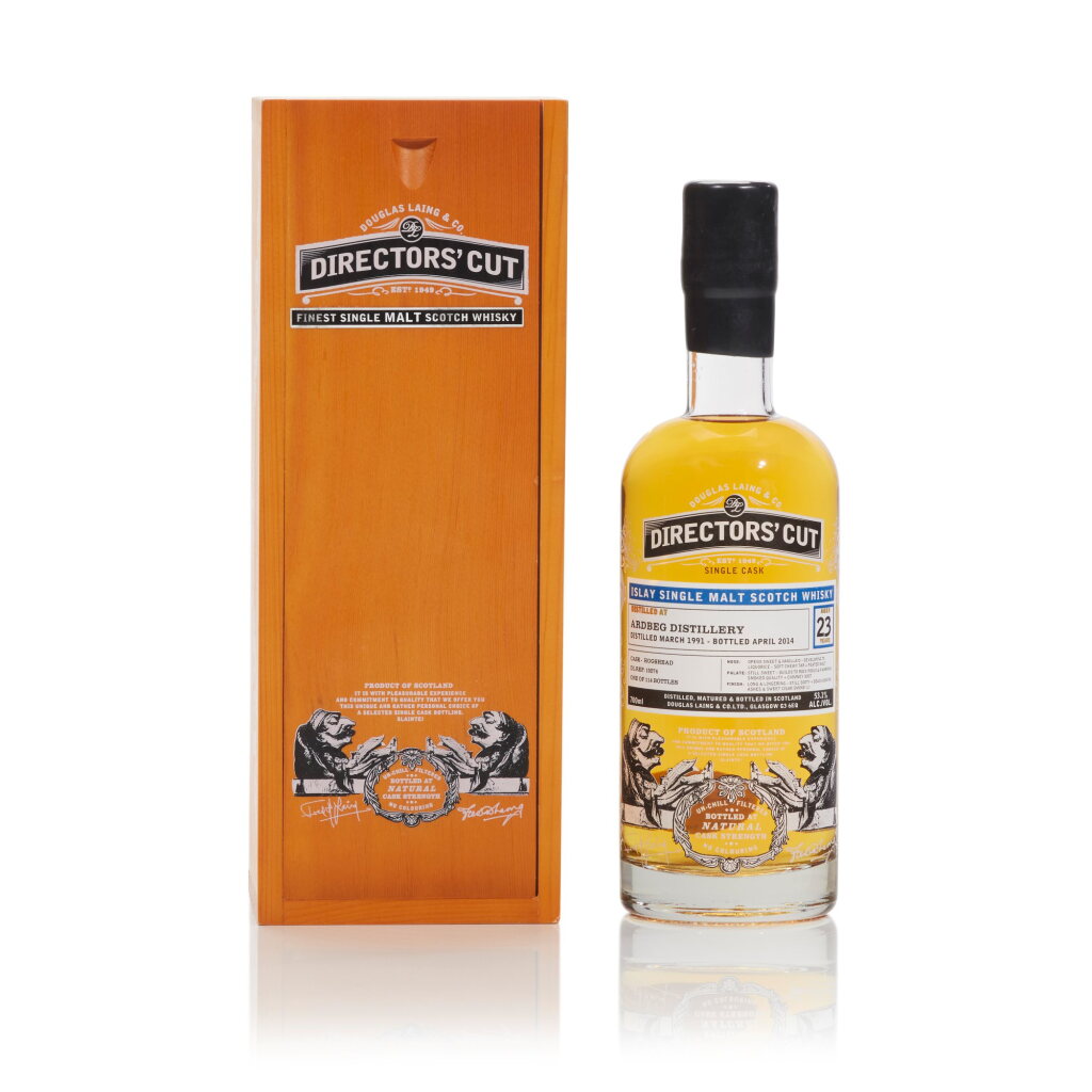 View full screen - View 1 of Lot 176. Ardbeg Douglas Laing Directors' Cut 23 Year Old 53.1 abv 1991 (1 BT70).