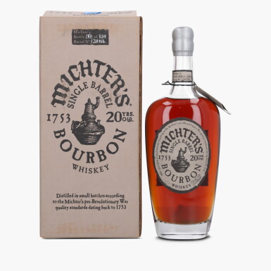View full screen - View 1 of Lot 2467. Michter's Single Barrel Bourbon 20 Year Old 114.2 Proof NV (1 Bottle 75cl).
