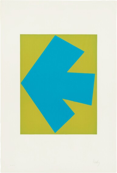 View full screen - View 1 of Lot 29. Blue Over Green, from Suite of Twenty-Seven Color Lithographs (Axsom 26).