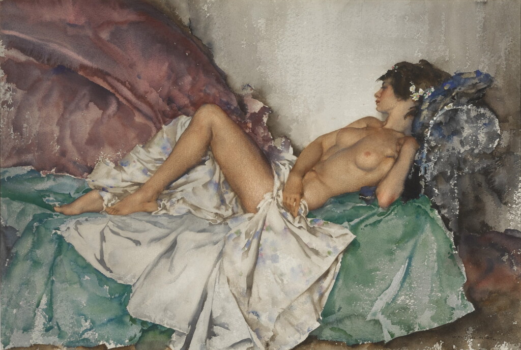 View full screen - View 1 of Lot 94. Reclining Nude III.