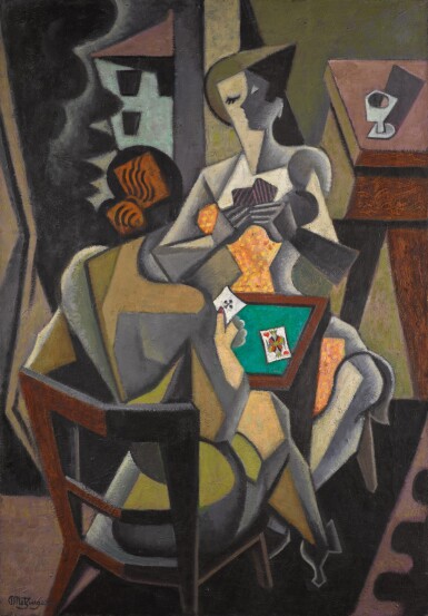 View full screen - View 1 of Lot 355. JEAN METZINGER | JOUEUSES DE CARTES .