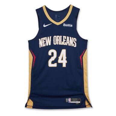 View full screen - View 1 of Lot 165. Jordan Hawkins New Orleans Pelicans 2024 NBA Playoffs Western Conference Round 1 Game Issued Icon Edition Jersey | Game 1 .
