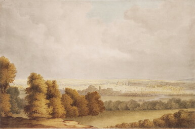 View full screen - View 1 of Lot 168. A view of Oxford from the South West.