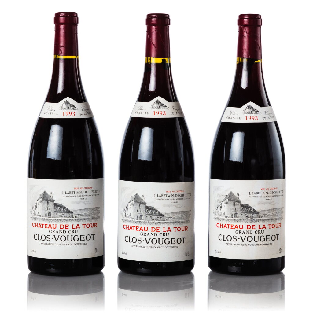 View full screen - View 1 of Lot 3038. Clos Vougeot 1993 Château de La Tour (6 MAG).
