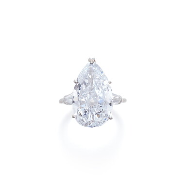 View full screen - View 1 of Lot 54. An Exquisite Faint Blue Diamond and Diamond Ring.