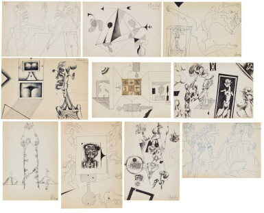View full screen - View 1 of Lot 25. VIKTOR PIVOVAROV | A GROUP OF 10 DRAWINGS.