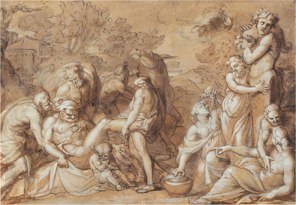 View full screen - View 1 of Lot 1323. The death of Bacchus.