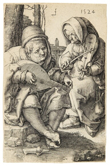 View full screen - View 1 of Lot 56. LUCAS VAN LEYDEN | THE MUSICIANS (NEW HOLLSTEIN 155).