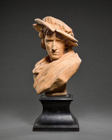 View full screen - View 1 of Lot 37. Bust of Sir Henry Irving (1838-1905) as Hamlet.