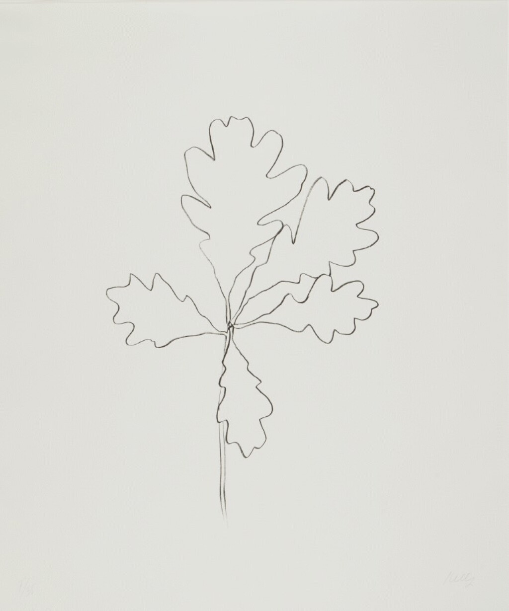 View full screen - View 1 of Lot 100. Oak I, from Series of Oak Leaves.