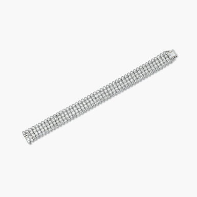 View full screen - View 1 of Lot 1366. Diamond Bracelet | 鑽石 手鏈.