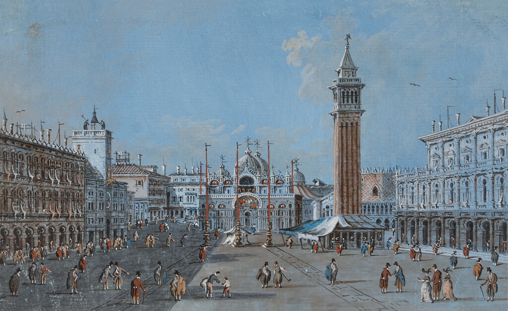 View full screen - View 1 of Lot 1178. View of the Piazza San Marco, Venice.
