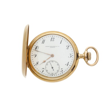 View full screen - View 1 of Lot 175. A pink gold hunting cased watch, Circa 1890.