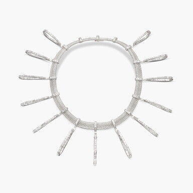 View full screen - View 1 of Lot 1666. Diamond Necklace | 卡地亞 | 鑽石 項鏈.