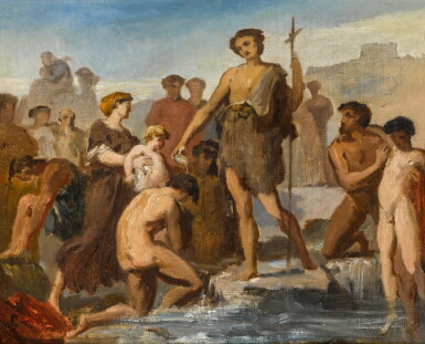 View full screen - View 1 of Lot 70. Saint John the Baptist preaching.