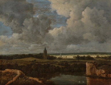 View full screen - View 1 of Lot 540. Landscape with a windmill.