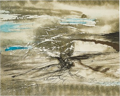 View full screen - View 1 of Lot 2021. Zao Wou-Ki 趙無極 | Gravure 199 199號版畫.