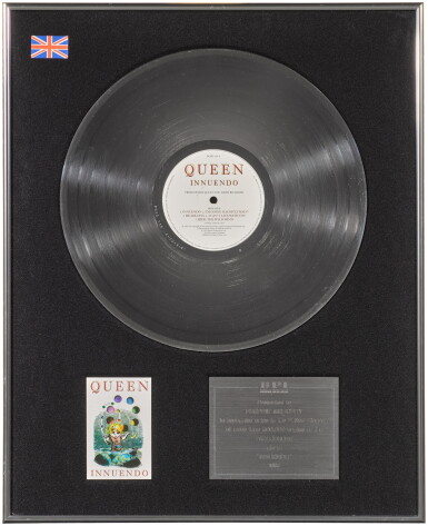 View full screen - View 1 of Lot 2307. Queen - Freddie Mercury various sales awards for Innuendo.