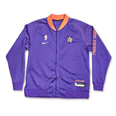 View full screen - View 1 of Lot 29. Kevin Durant Phoenix Suns 2024-2025 Game Worn City Edition Warmup Jacket and Game Issued Pants | Matched to 3 Games.