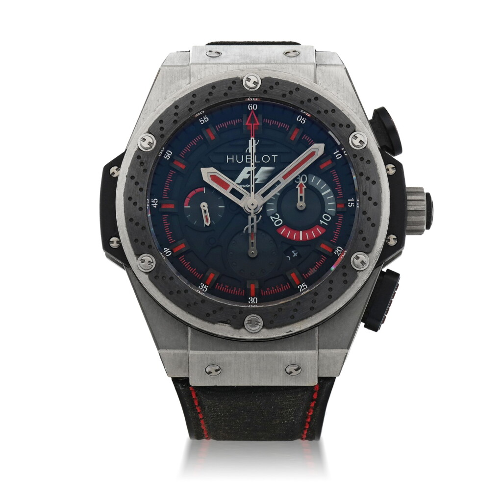 View full screen - View 1 of Lot 35. BIG BANG KING POWER F1, REF 703.ZM.1123.NR.FM010 LIMITED EDITION ZIRCONIUM AND TITANIUM CHRONOGRAPH WRISTWATCH WITH DATE CIRCA 2012.