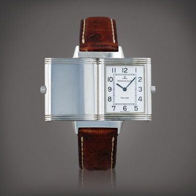 View full screen - View 1 of Lot 690. Reverso, reference 250.8.86 Montre bracelet reversible en acier | Stainless steel reversible wristwatch Vers 2000 | Circa 2000.