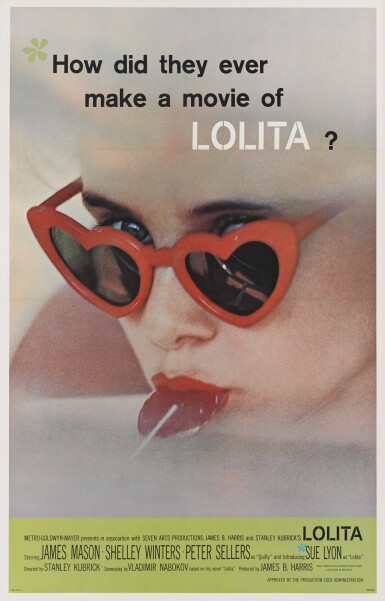 View full screen - View 1 of Lot 130. Lolita (1962) poster, US.