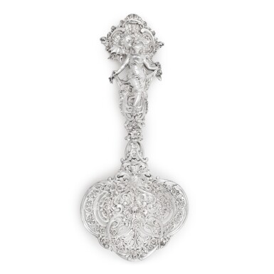 View full screen - View 1 of Lot 152. An American Silver Large Bonbon Server, "Night”, Tiffany & Co., New York, 1902-07 .