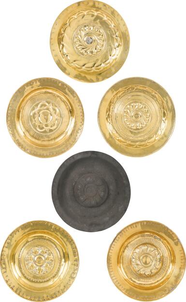 View full screen - View 1 of Lot 5. GERMAN, NUREMBERG, SECOND HALF 16TH CENTURY | Six Alms Dishes.