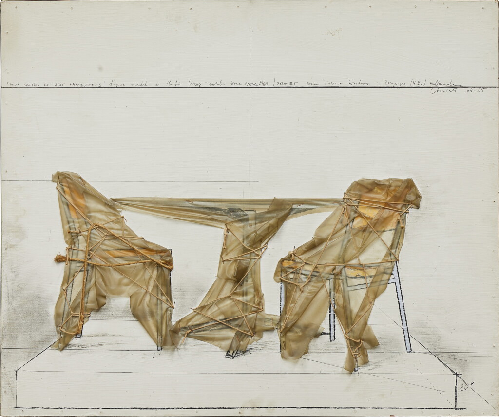 View full screen - View 1 of Lot 159. Deux chaises et table empaquetées (d’après le modèle de Martin Visser 'Motalem Stoel Ontw' 1960).