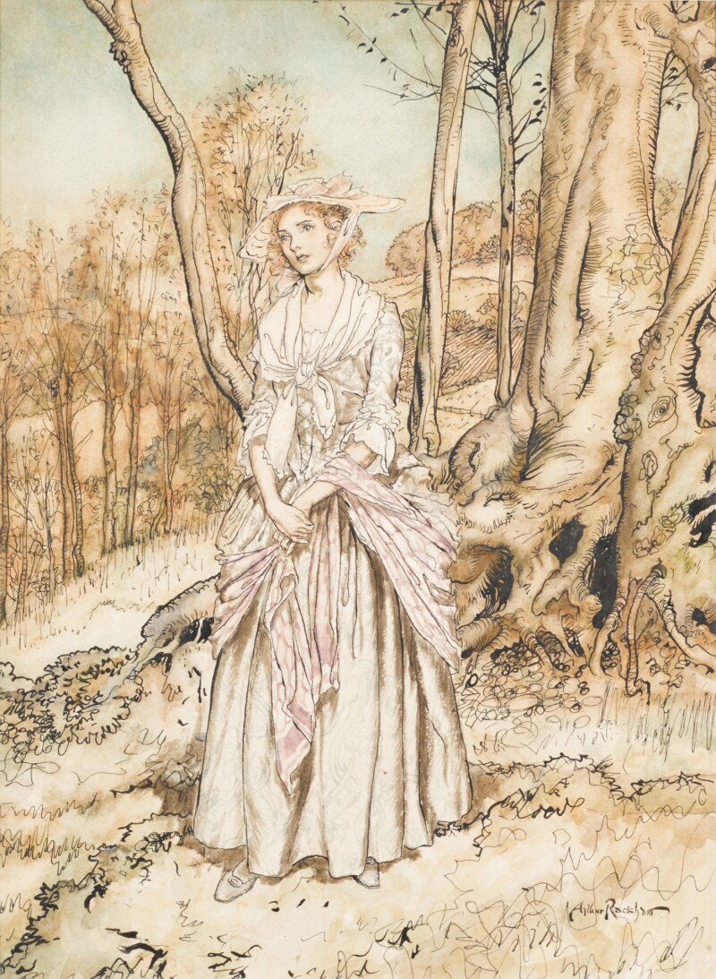 Arthur Rackham Original Illustration For The Vicar Of Wakefield That arthur-rackham-original-illustration-for-the-vicar-of-wakefield-that