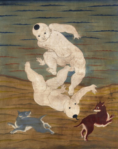View full screen - View 1 of Lot 11. Léonard Tsuguharu Foujita 藤田嗣治 | Les enfants 孩童.