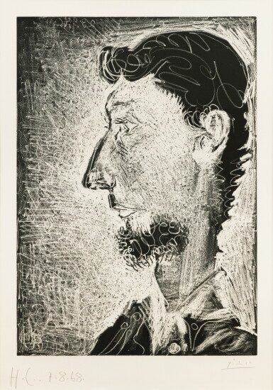 View full screen - View 1 of Lot 61. Portrait de Pierre Crommelynck II (B. 1378; Ba. 1400).