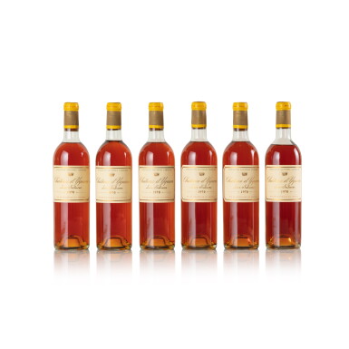 View full screen - View 1 of Lot 458. Château d'Yquem 1970 (6 BT).