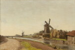 Environs de Rotterdam. Moulins à vent