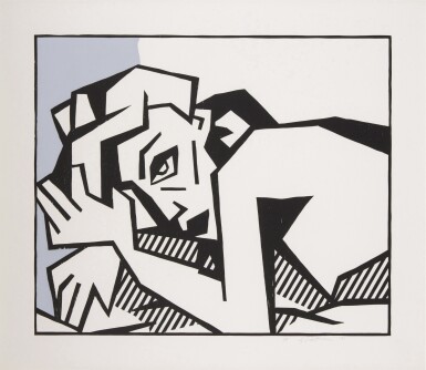 View full screen - View 1 of Lot 104. Reclining Nude (Black State) (Corlett 184; RLCR 3041).